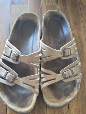 Birkenstock Granada Tan Leather Soft bed 38
